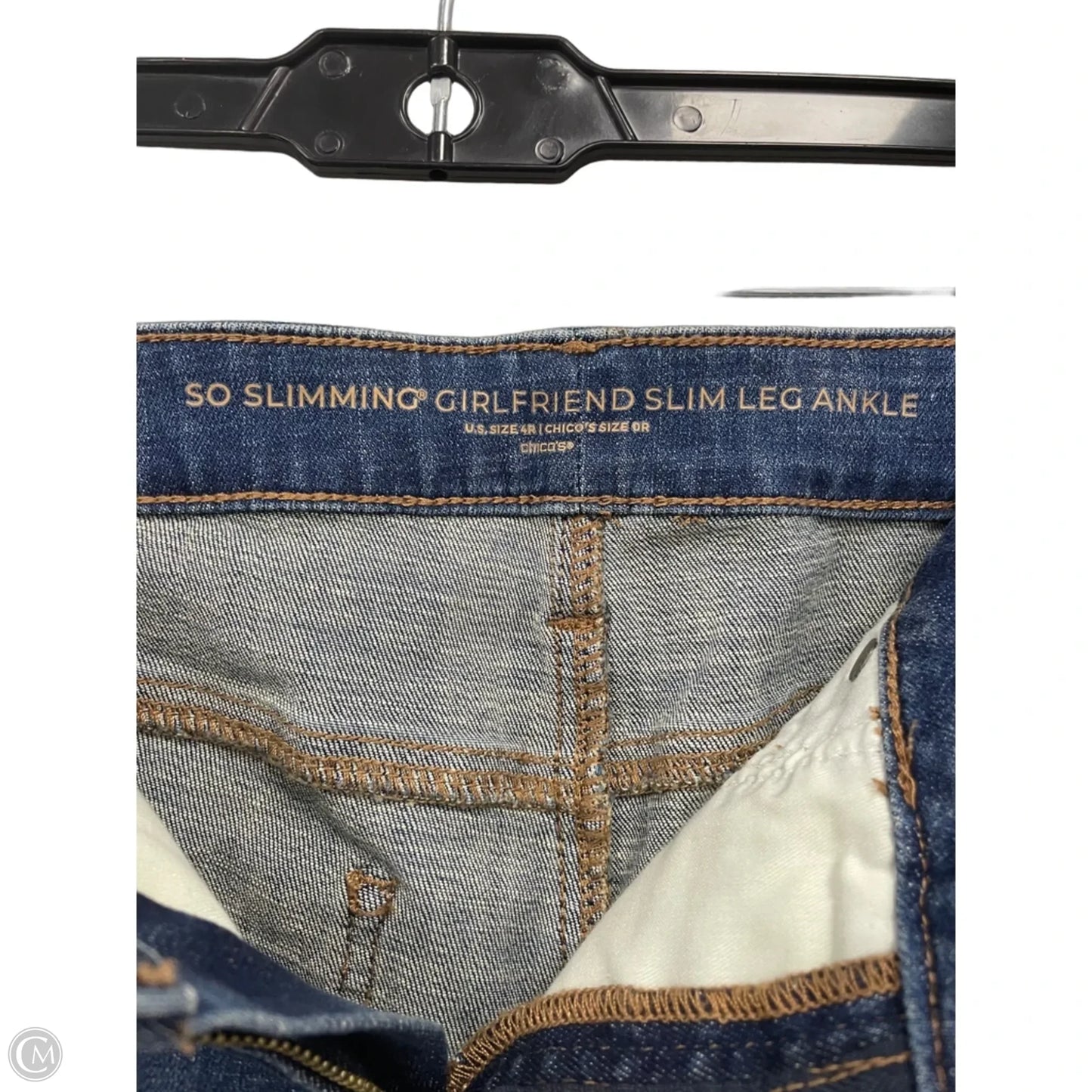 Jeans Skinny By Chicos In Blue, Size: 4
