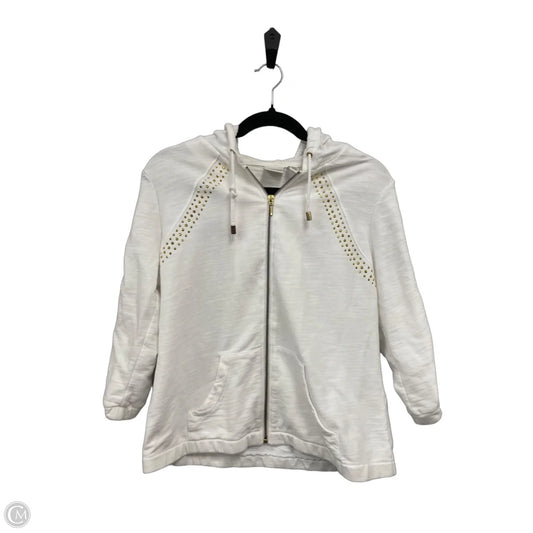 Sweatshirt Hoodie By Zenergy By Chicos In White, Size: M