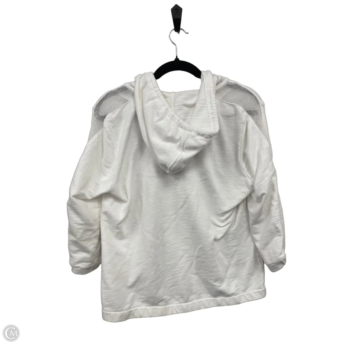 Sweatshirt Hoodie By Zenergy By Chicos In White, Size: M
