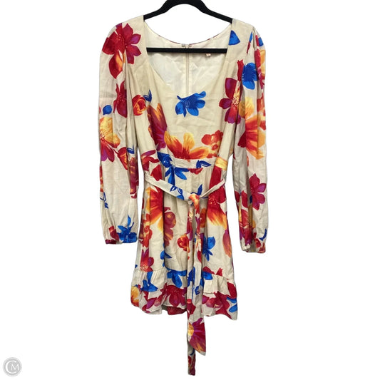 Dress Casual Short By Skies Are Blue In Floral Print, Size: L