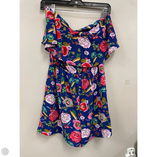 Romper By Monteau In Floral Print, Size: Xl