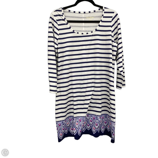 Dress Designer By Lilly Pulitzer In Striped Pattern, Size: L