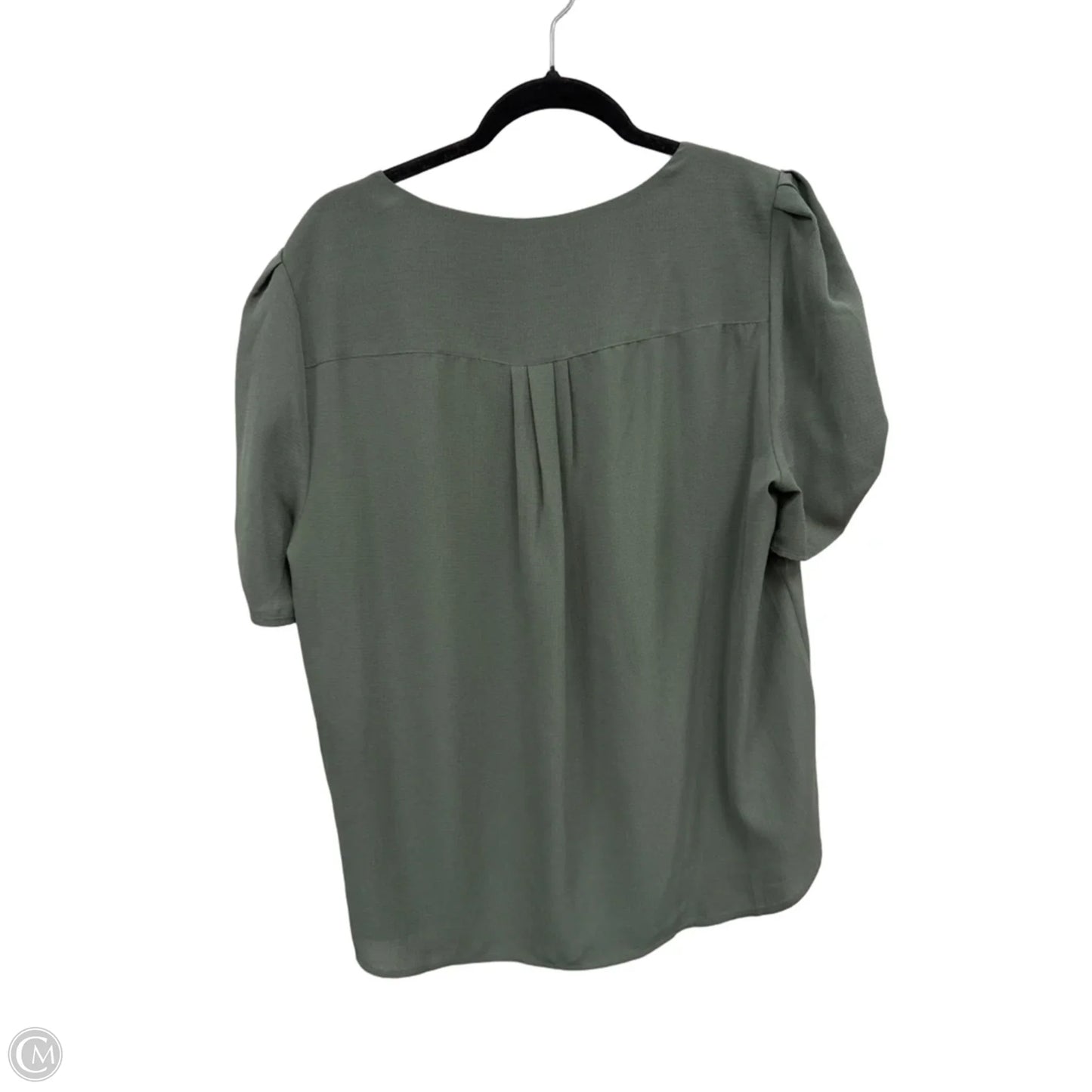 Top Short Sleeve By Adrianna Papell In Green, Size: Xl