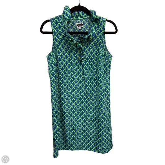 Dress Casual Short By Mudpie In Blue & Green, Size: S