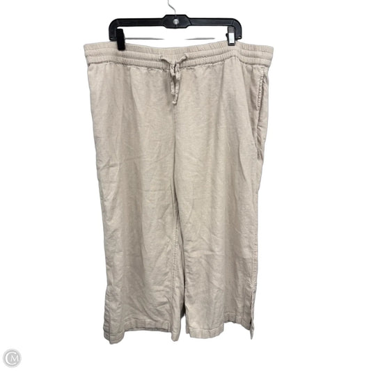 Pants Wide Leg By Clothes Mentor In Tan, Size: Xlp