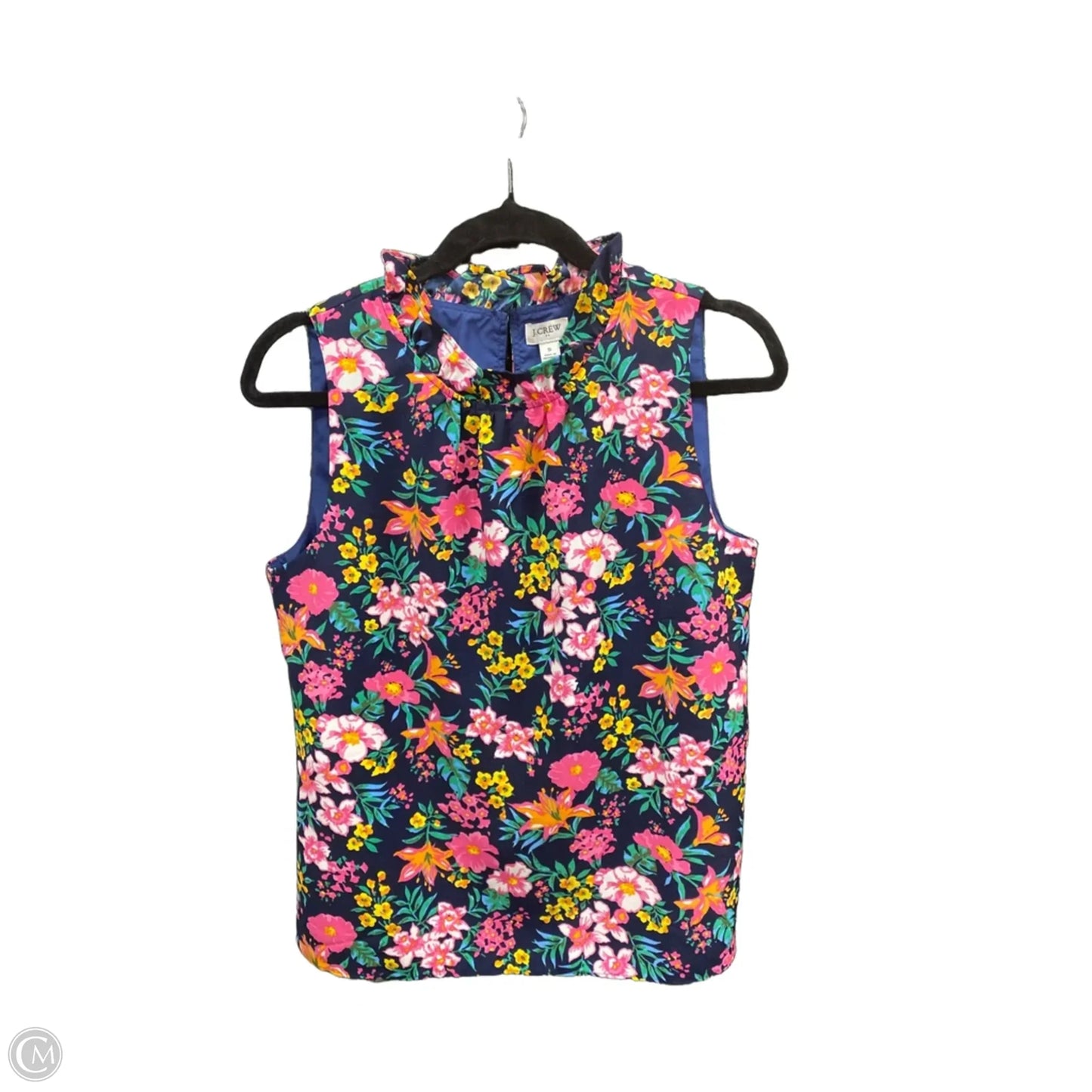 Top Sleeveless By J. Crew In Floral Print, Size: S