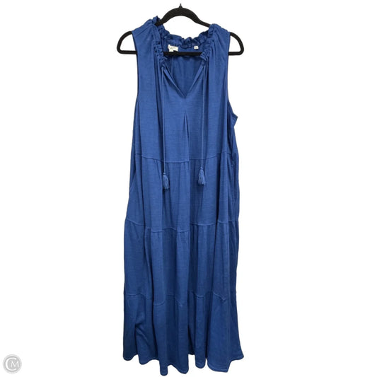 Dress Casual Maxi By Max Studio In Blue, Size: 3x