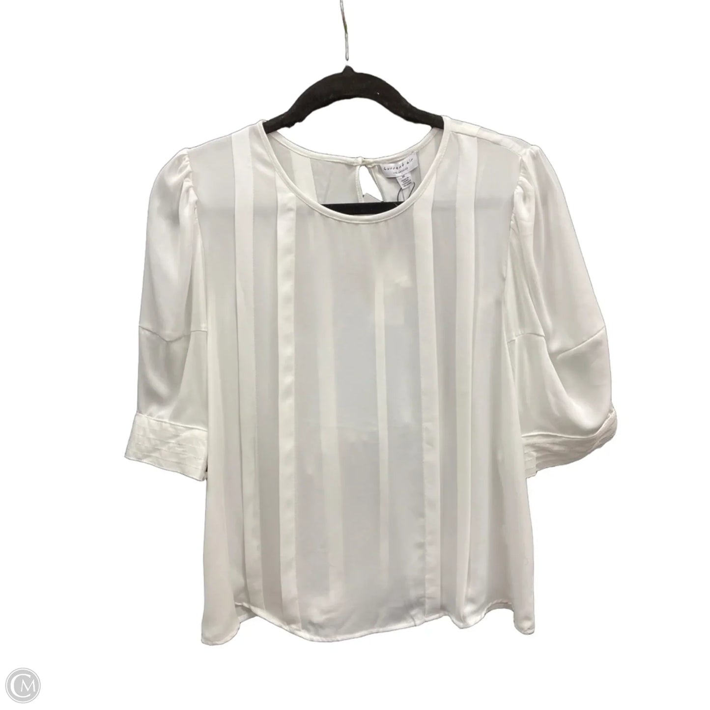Top Short Sleeve By Current Air In White, Size: M