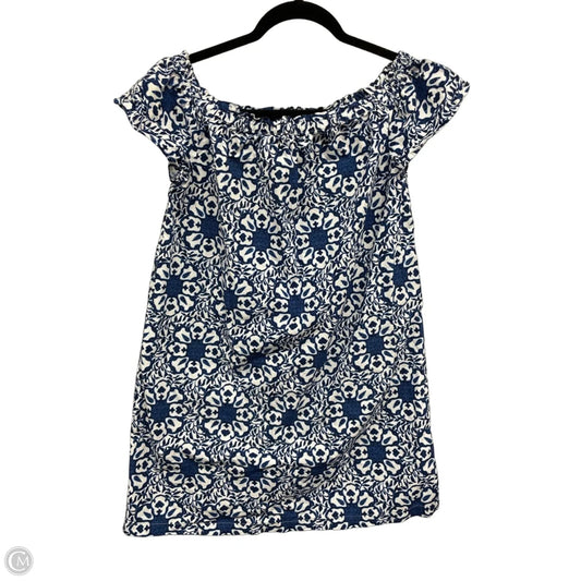 Dress Casual Short By Vineyard Vines In Blue & White, Size: Xs