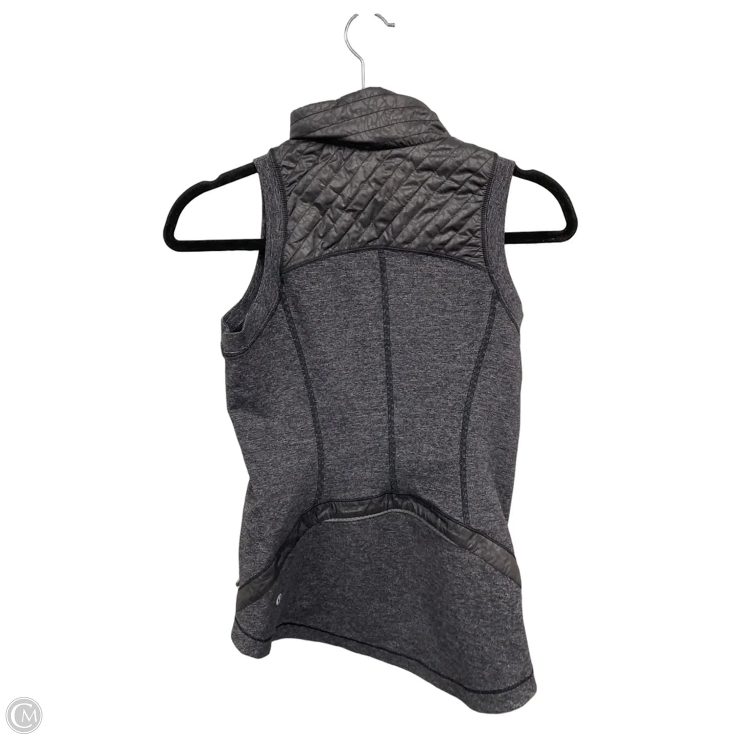 Vest Puffer & Quilted By Lululemon In Black & Grey, Size: 4