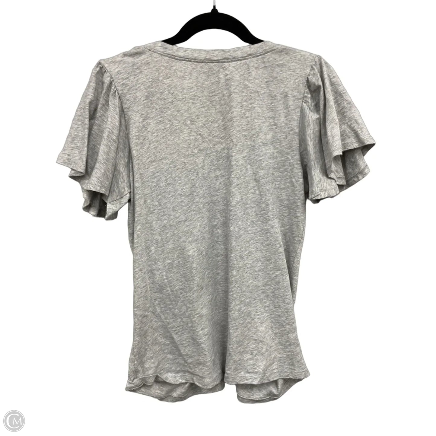 Top Short Sleeve Basic By Bobi In Grey, Size: S