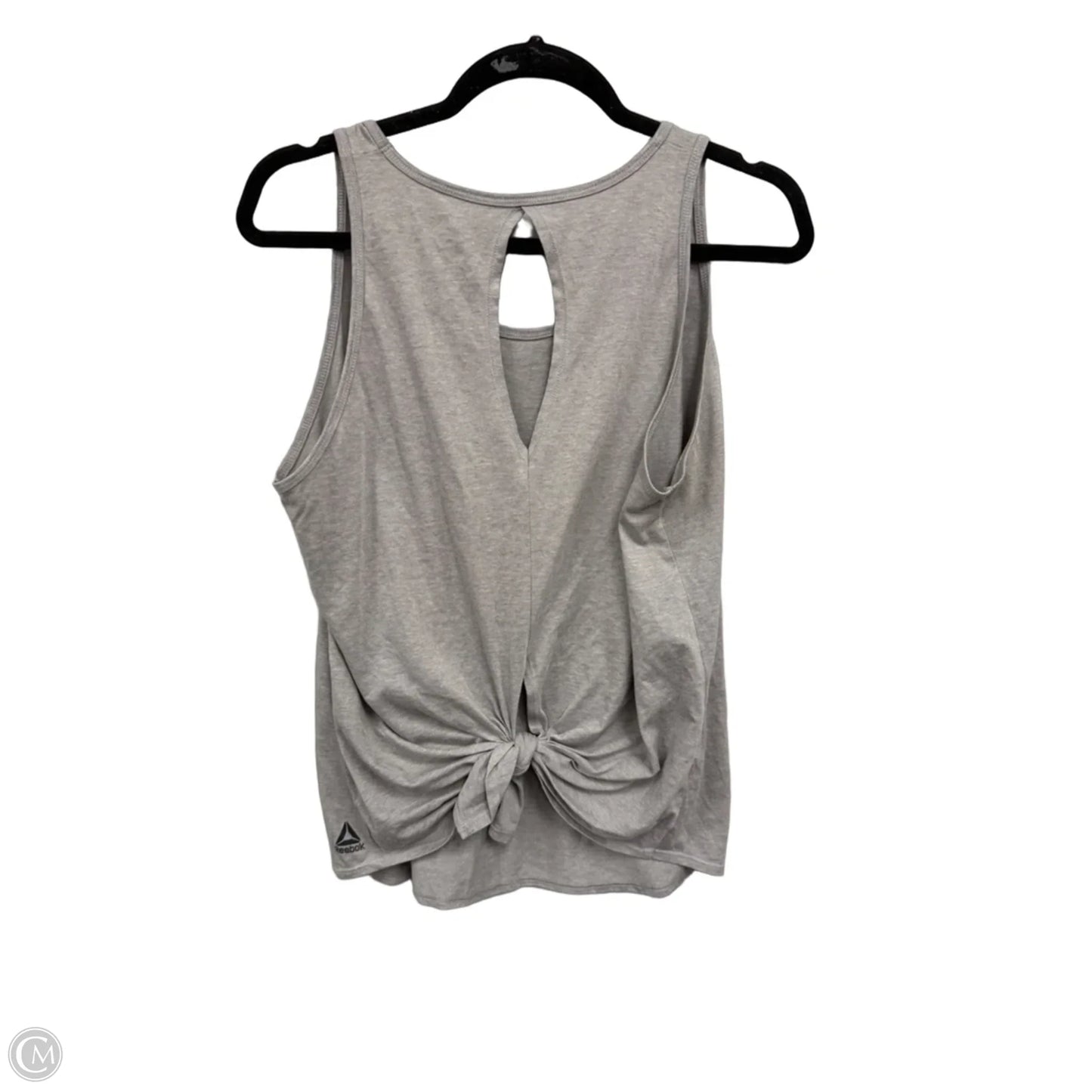 Athletic Tank Top By Reebok In Grey, Size: L