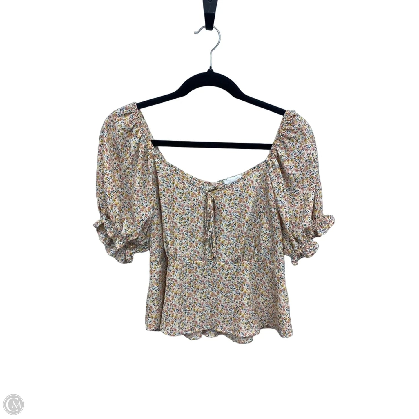 Top Short Sleeve By Sienna Sky In Floral Print, Size: L