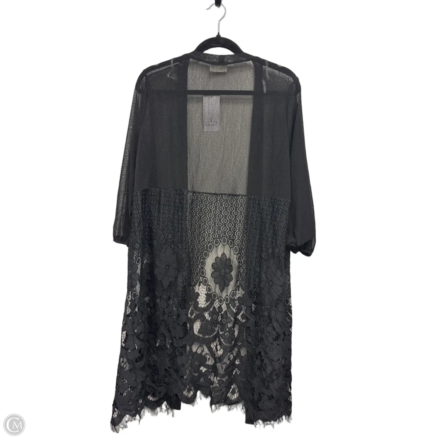 Kimono By Ember In Black, Size: 1x
