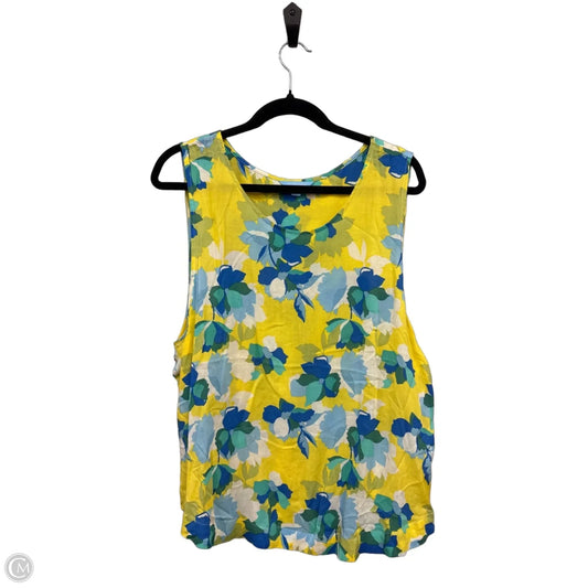 Top Sleeveless By Draper James In Floral Print, Size: Xxl