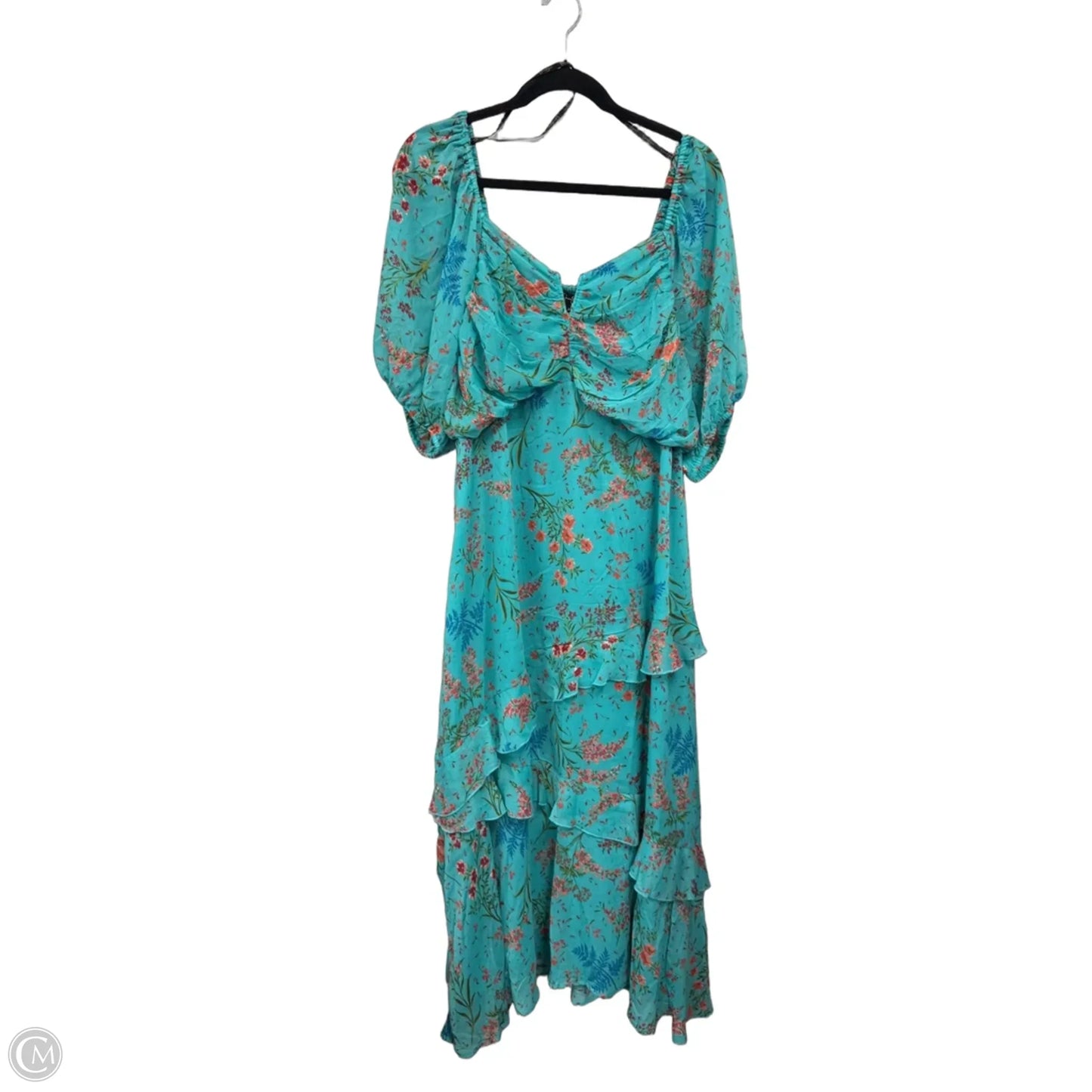 Dress Casual Midi By Jessica Simpson In Floral Print, Size: 3x