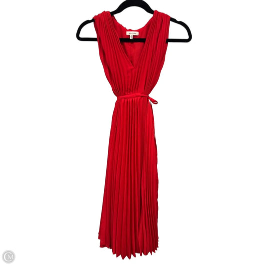 Dress Casual Midi By Max Studio In Red, Size: S