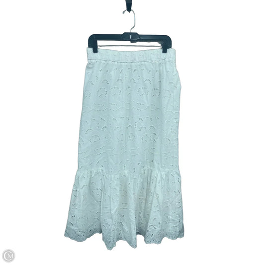 Skirt Maxi By Loft In White, Size: M