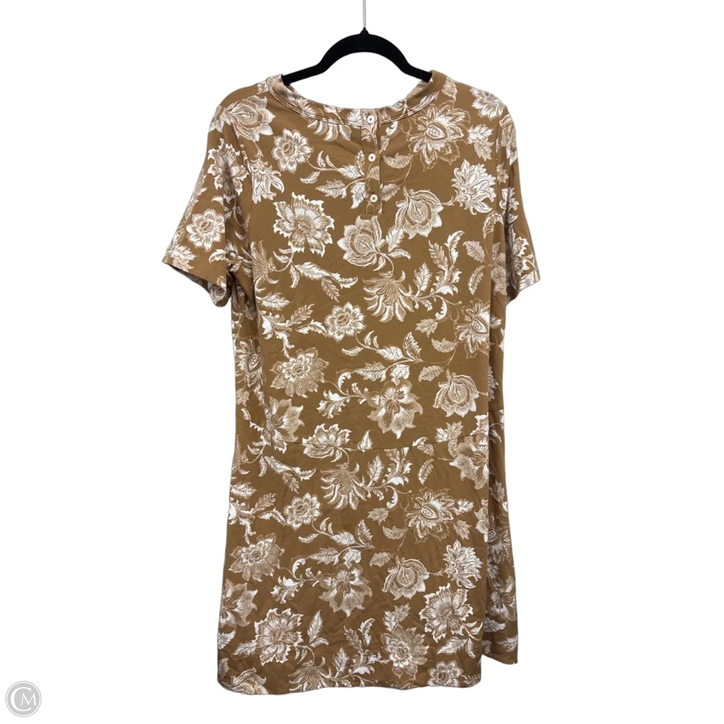 Dress Casual Midi By Loft In Floral Print, Size: L
