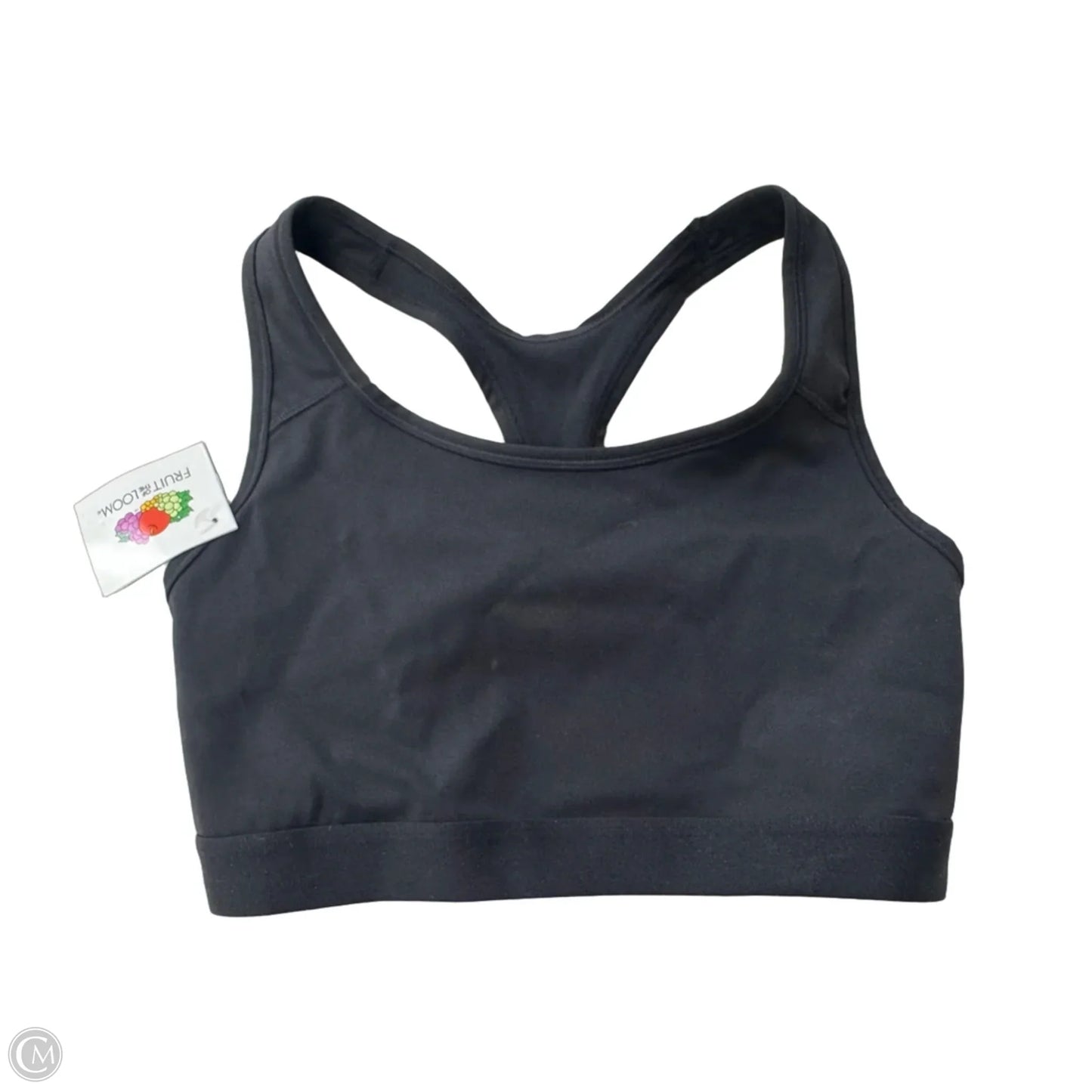 Athletic Bra By Fruit Of The Loom In Black, Size: M