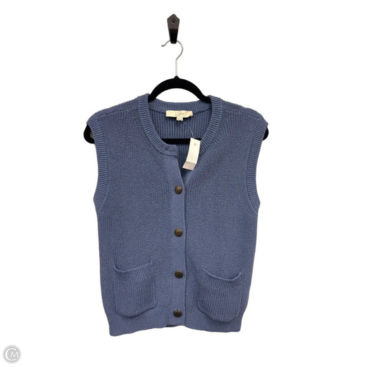 Sweater Short Sleeve By Loft In Blue, Size: Xs