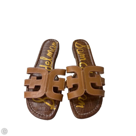 Sandals Flats By Sam Edelman In Brown, Size: 8