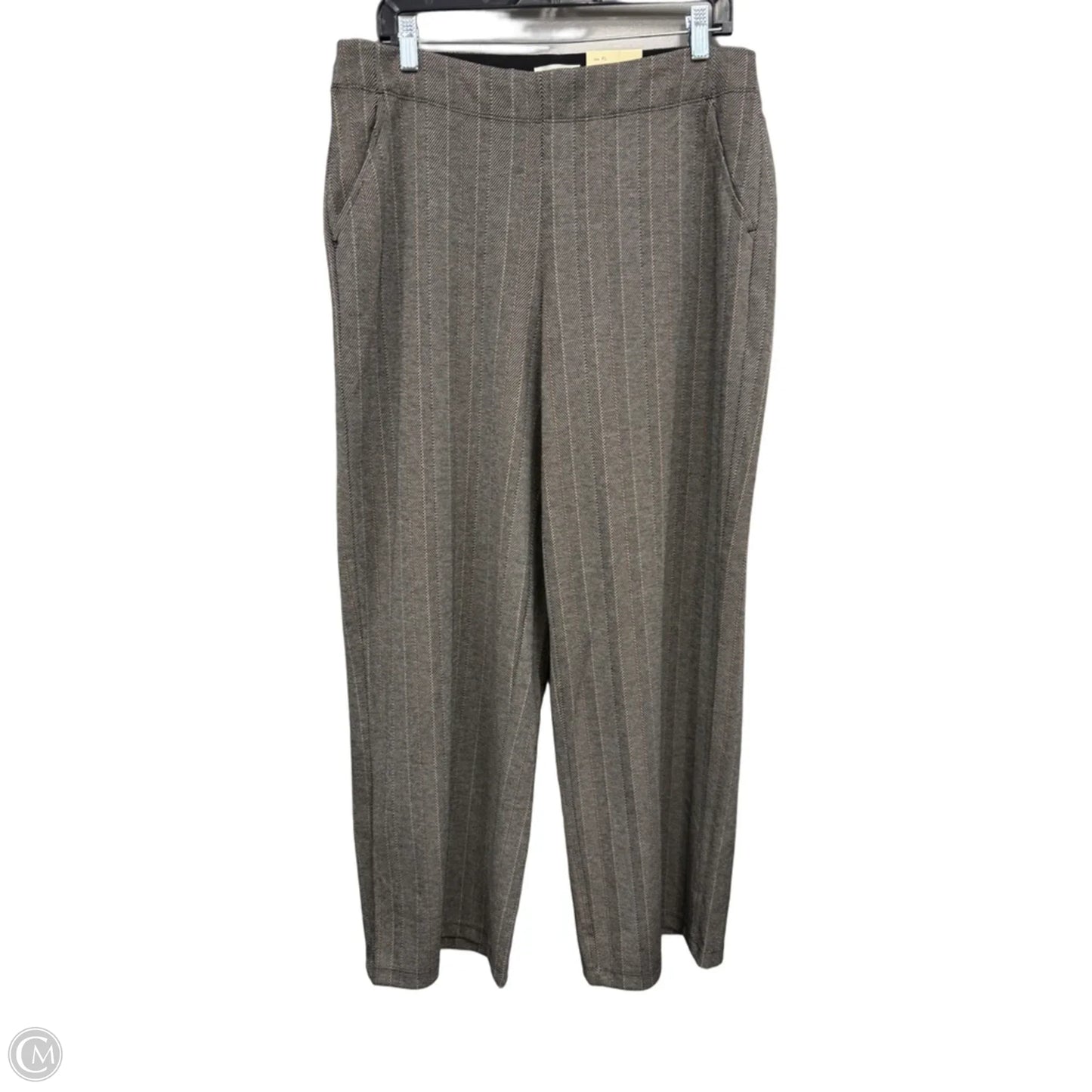 Pants Wide Leg By Max Studio In Striped Pattern, Size: Xl