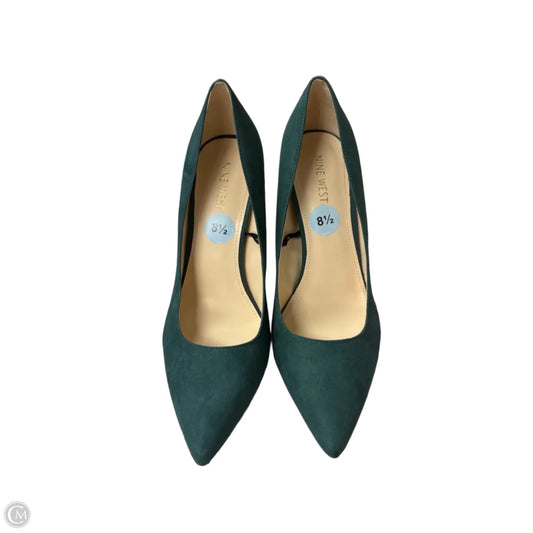 Shoes Heels Stiletto By Nine West In Green, Size: 8.5
