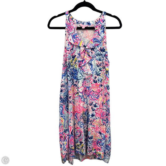 Dress Designer By Lilly Pulitzer In Blue & Pink, Size: L