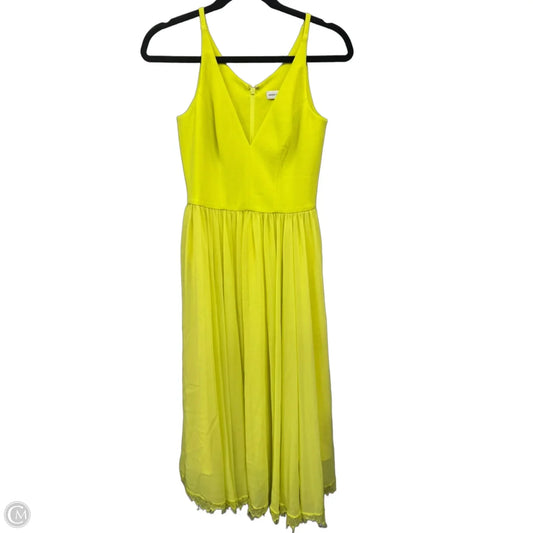 Dress Casual Midi By Dress The Population In Yellow, Size: Xs