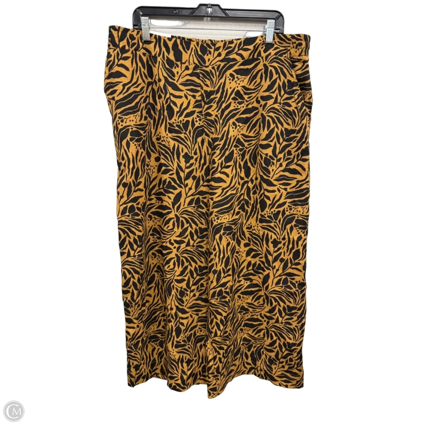 Pants Wide Leg By Jessica Simpson In Black & Brown, Size: Xl