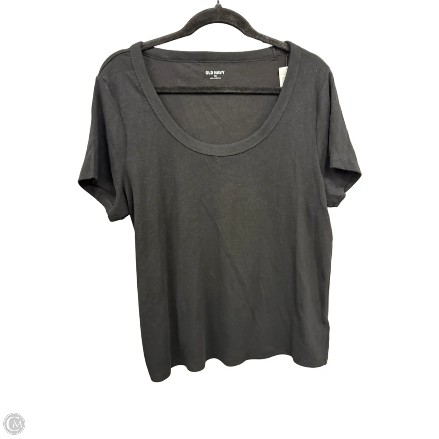 Top Short Sleeve Basic By Old Navy In Black, Size: Xxl