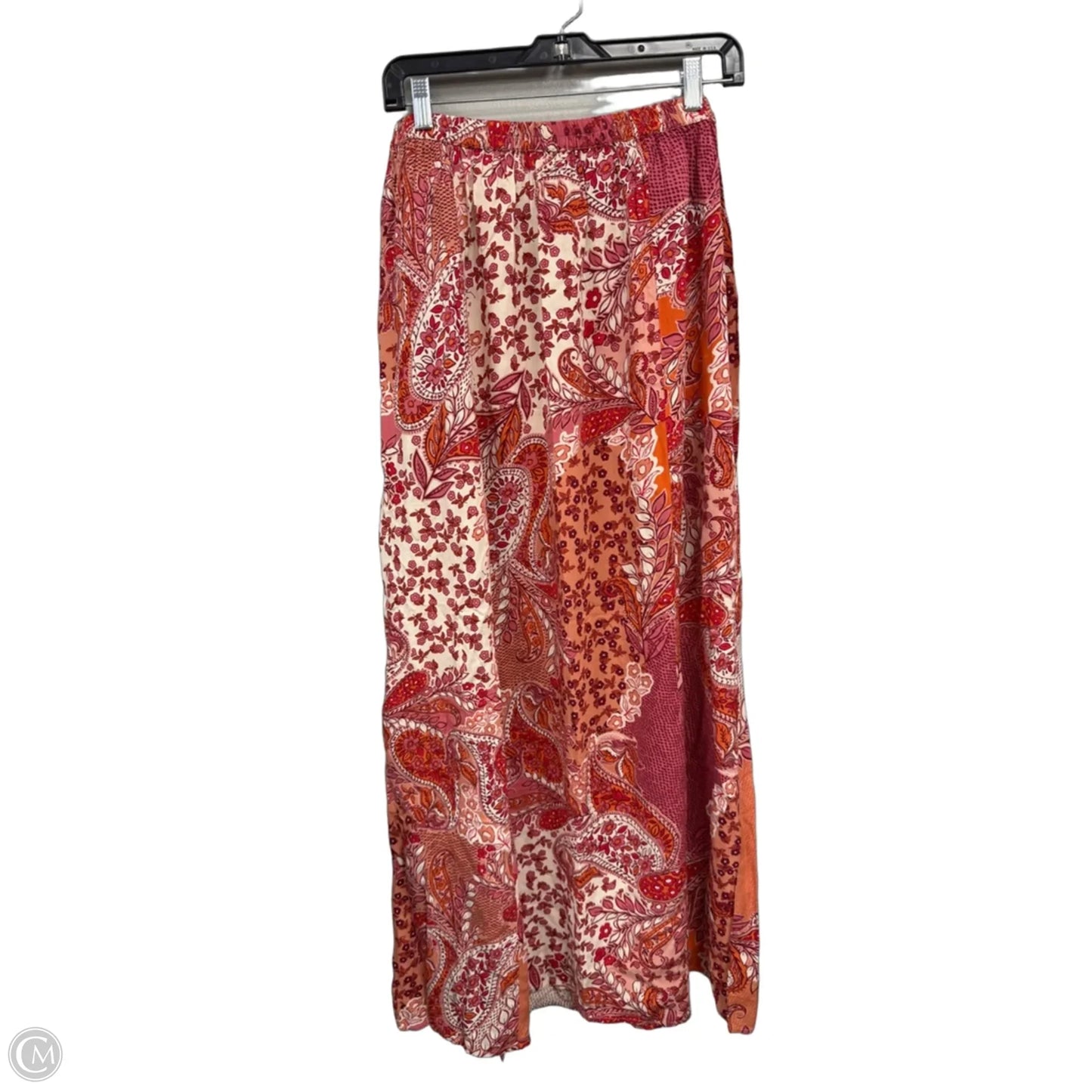 Skirt Maxi By Patrons Of Peace In Orange & Pink, Size: L