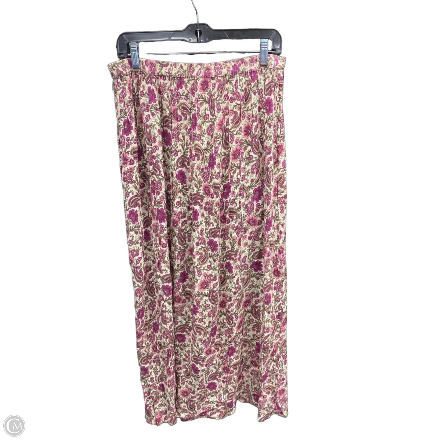 Skirt Maxi By Patrons Of Peace In Cream & Pink, Size: L