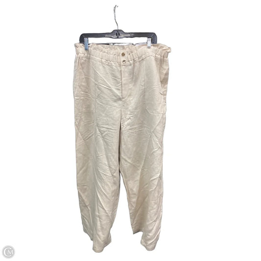 Pants Wide Leg By Inc In Cream, Size: Xl