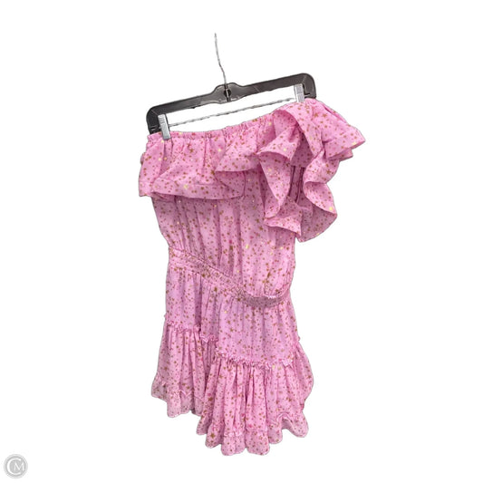 Dress Casual Short By Buddy Love In Gold & Pink, Size: S