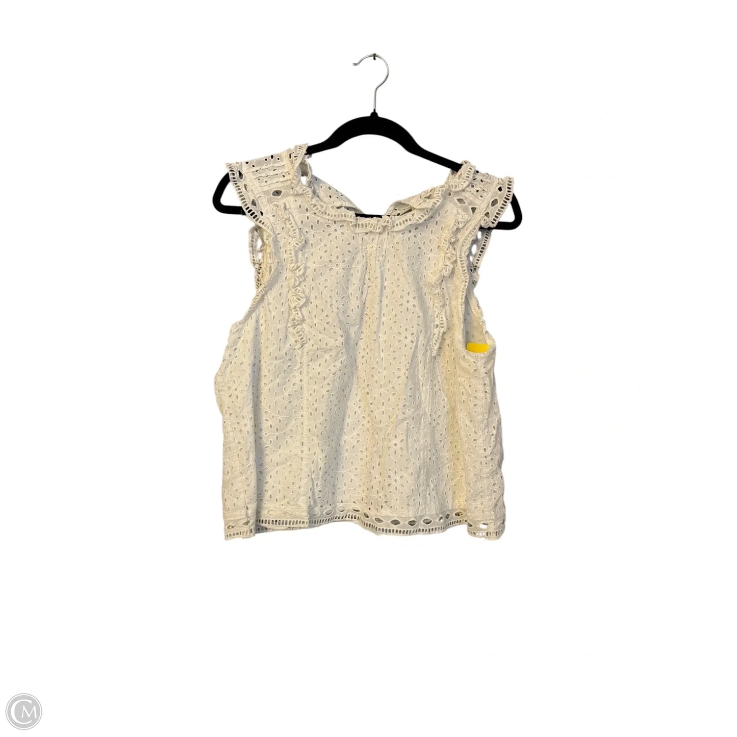 Blouse Short Sleeve By Maeve In Cream, Size: 12