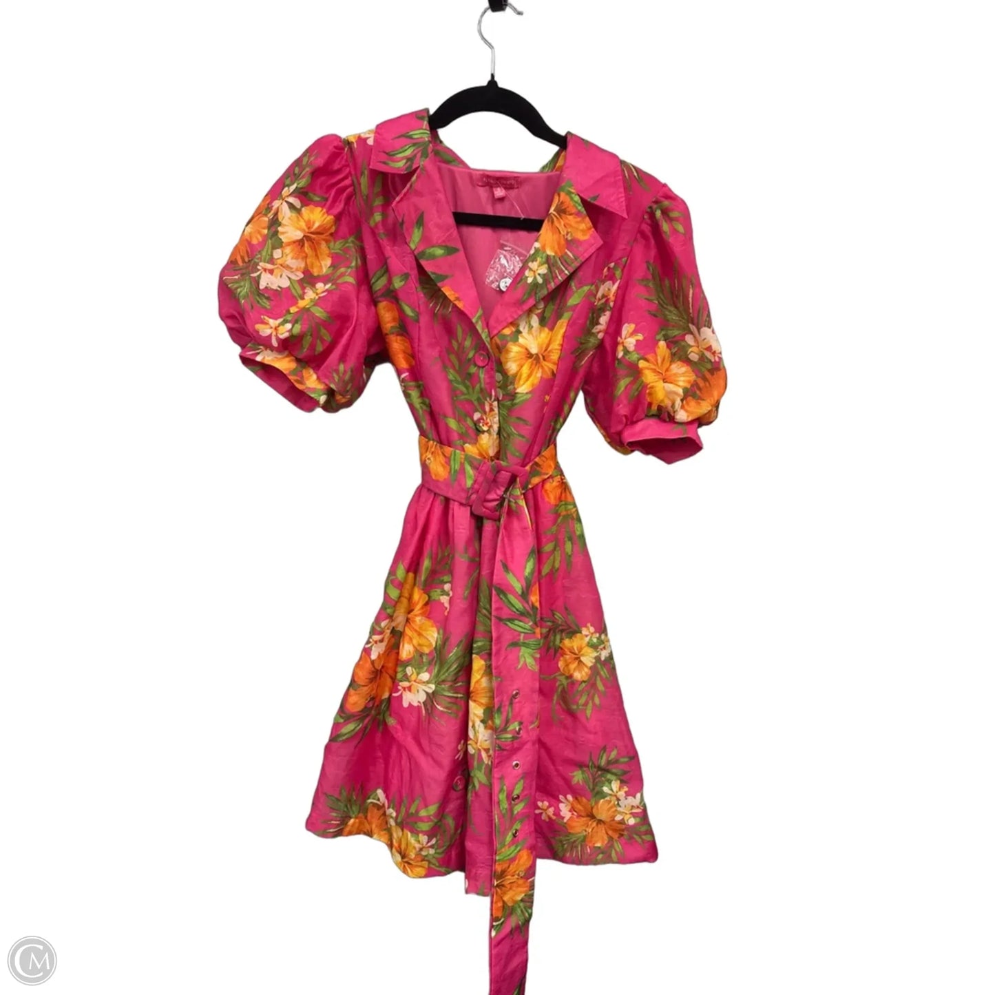 Dress Party Short By Flying Tomato In Pink & Yellow, Size: S