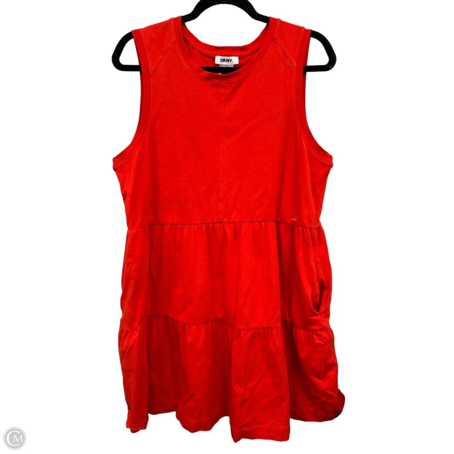 Dress Casual Short By Dkny In Orange, Size: L