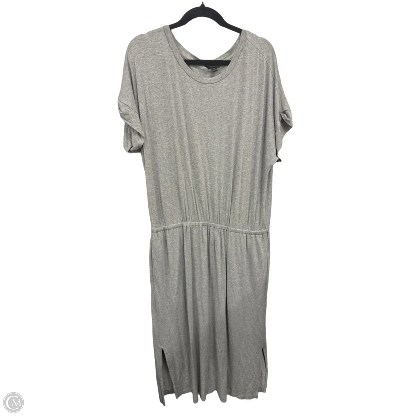 Dress Casual Midi By Banana Republic In Grey, Size: Xl