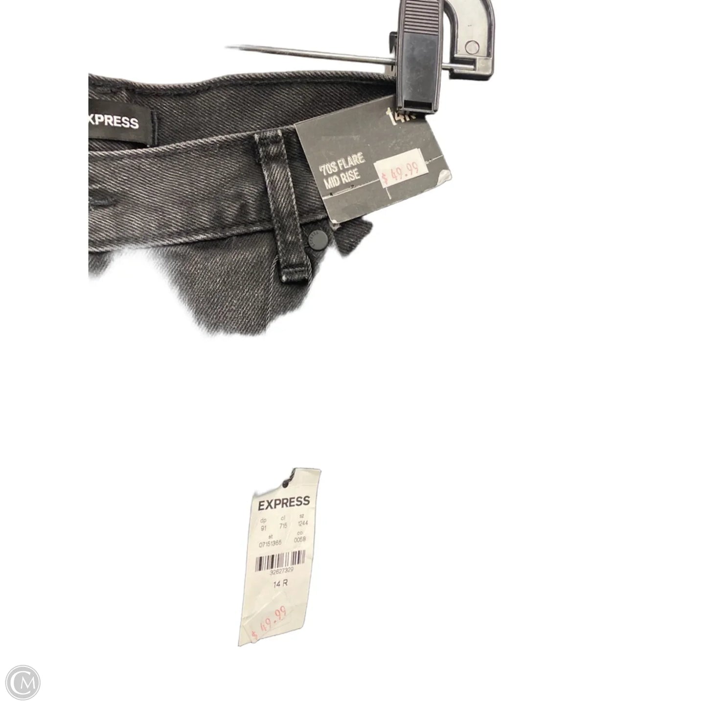 Jeans Flared By Express In Black, Size: 14