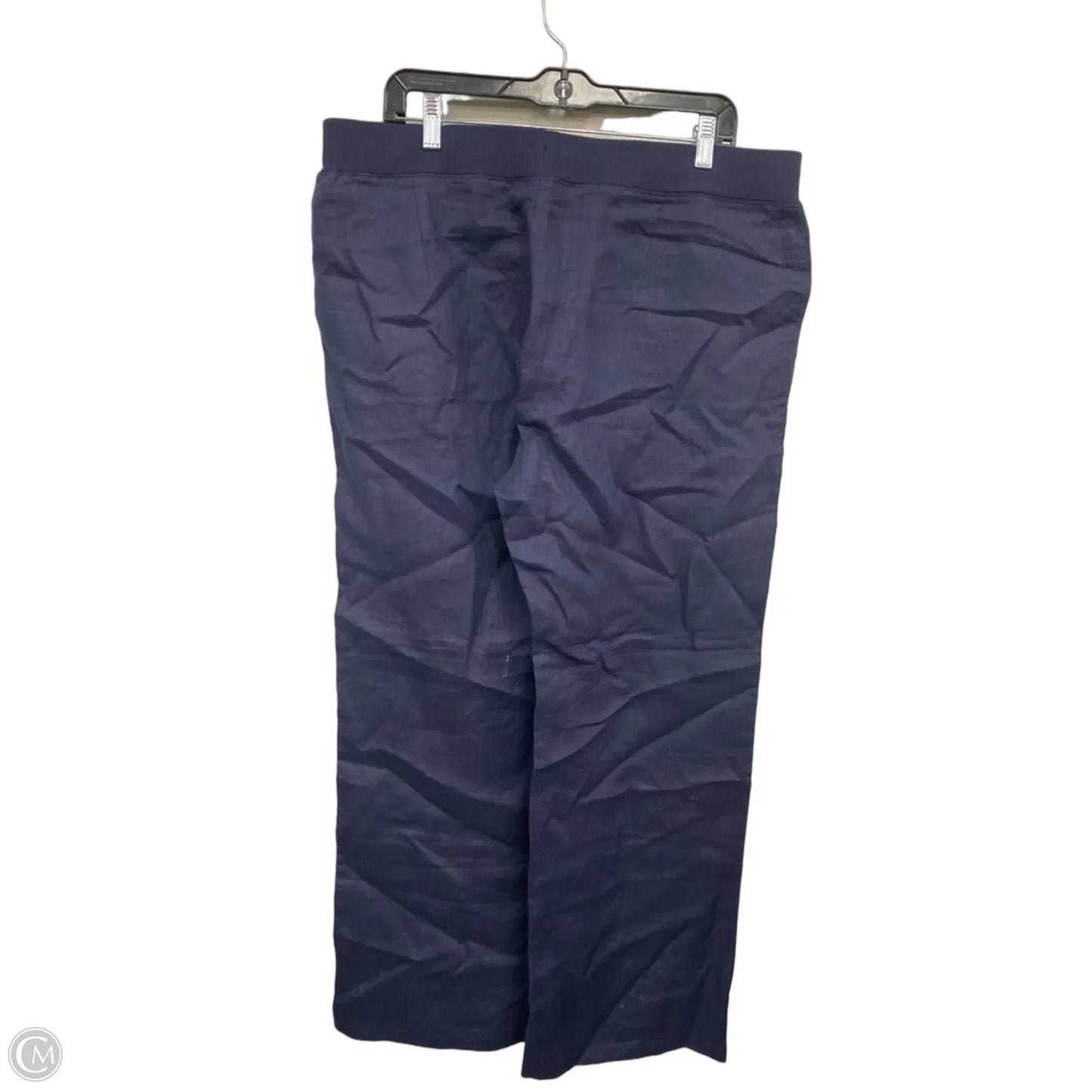 Pants Linen By Talbots In Navy, Size: Xl
