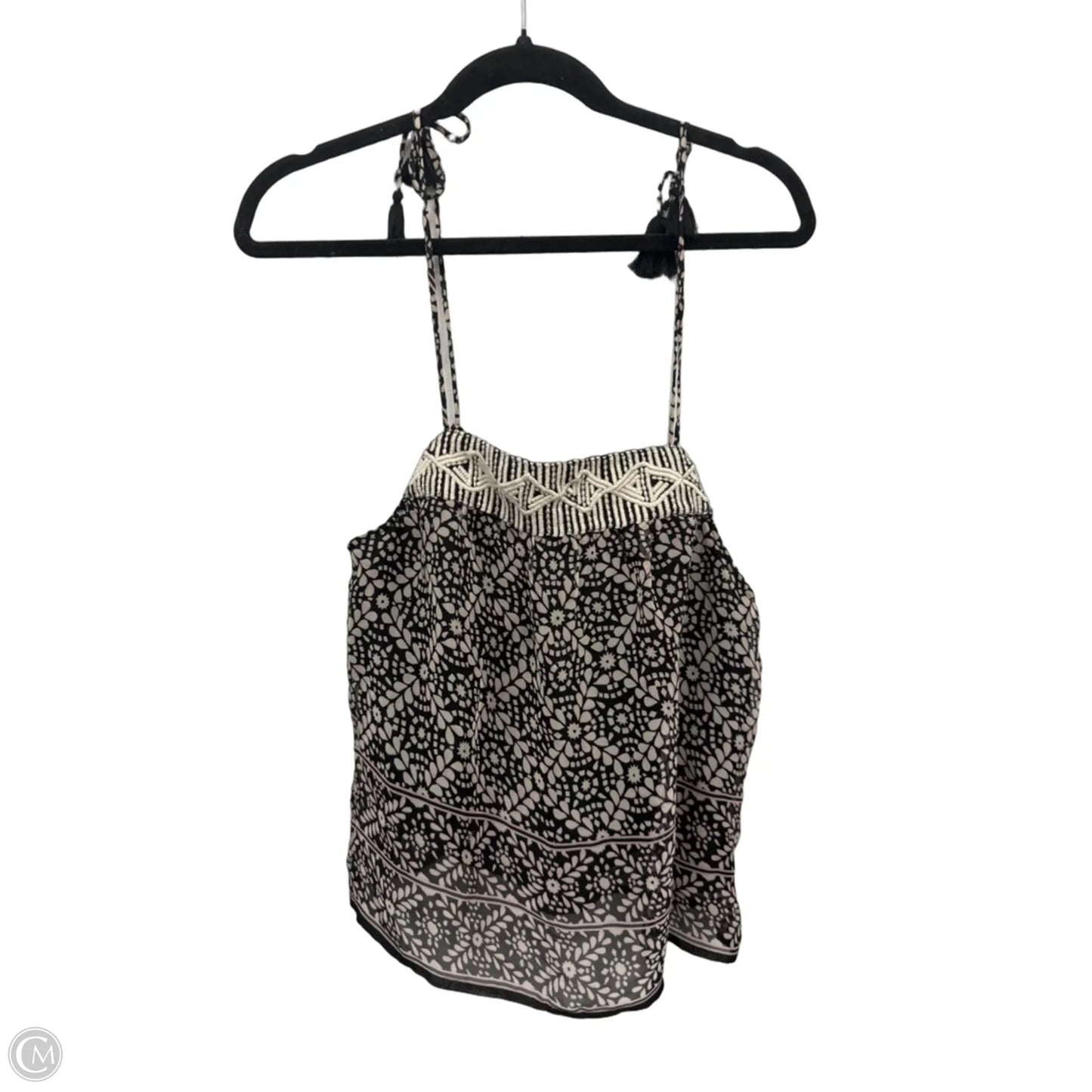 Top Sleeveless By American Eagle In Black & Tan, Size: S