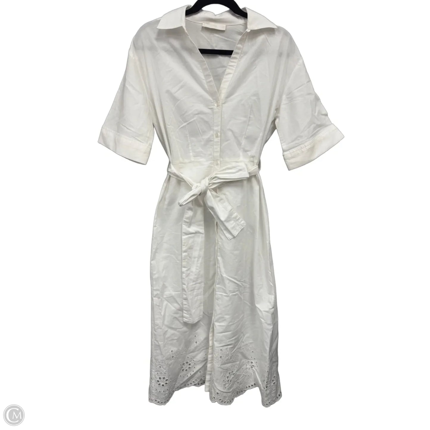 Dress Casual Midi By Mng In White, Size: 10
