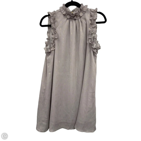 Dress Casual Short By Glam In Gold & Grey, Size: M