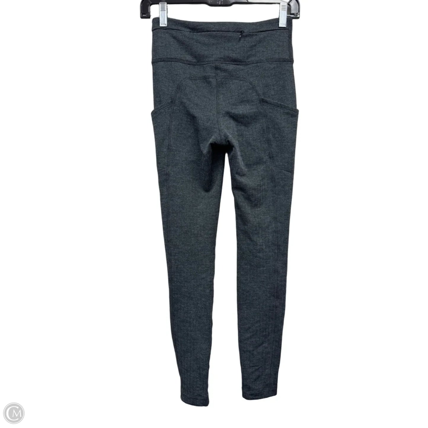 Athletic Leggings By Champion In Black & Grey, Size: Xs