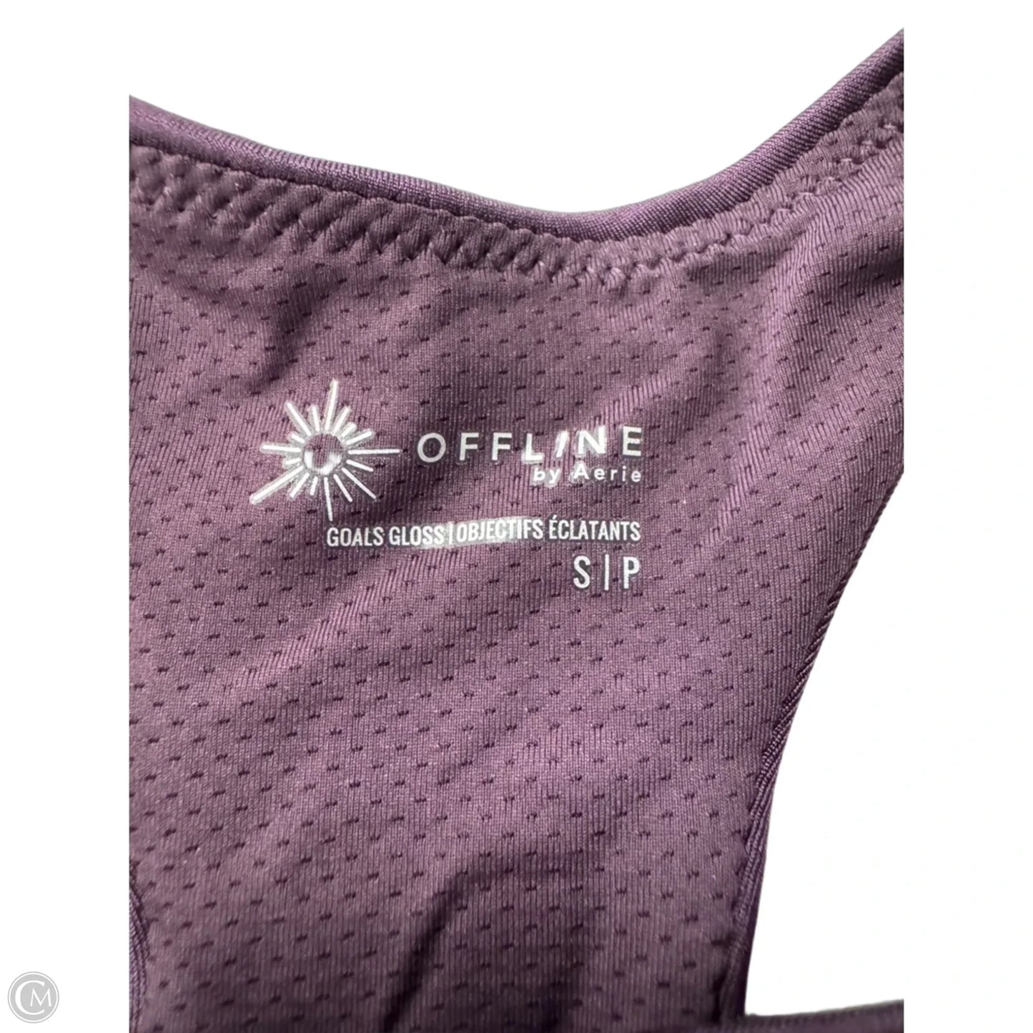 Athletic Bra By Offline In Purple, Size: S