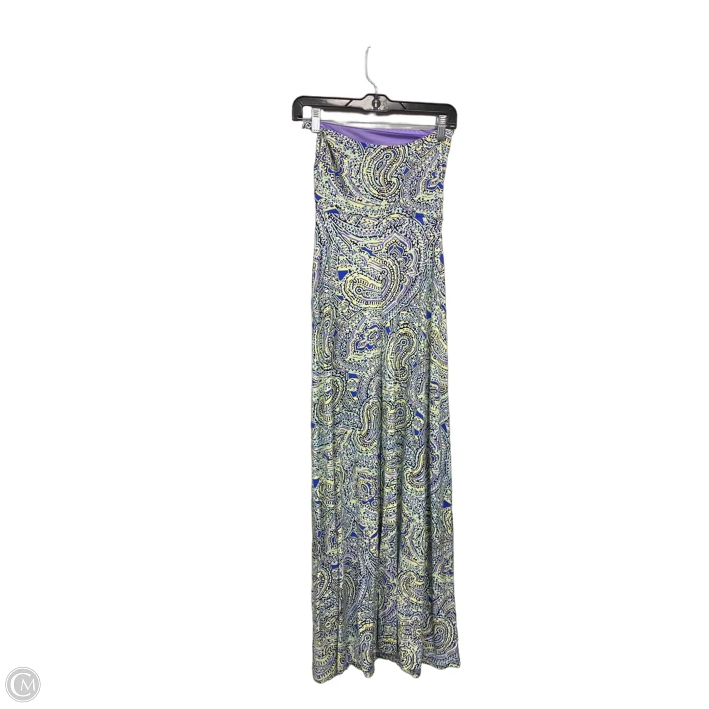 Dress Casual Midi By Limited In Purple & Yellow, Size: Xs