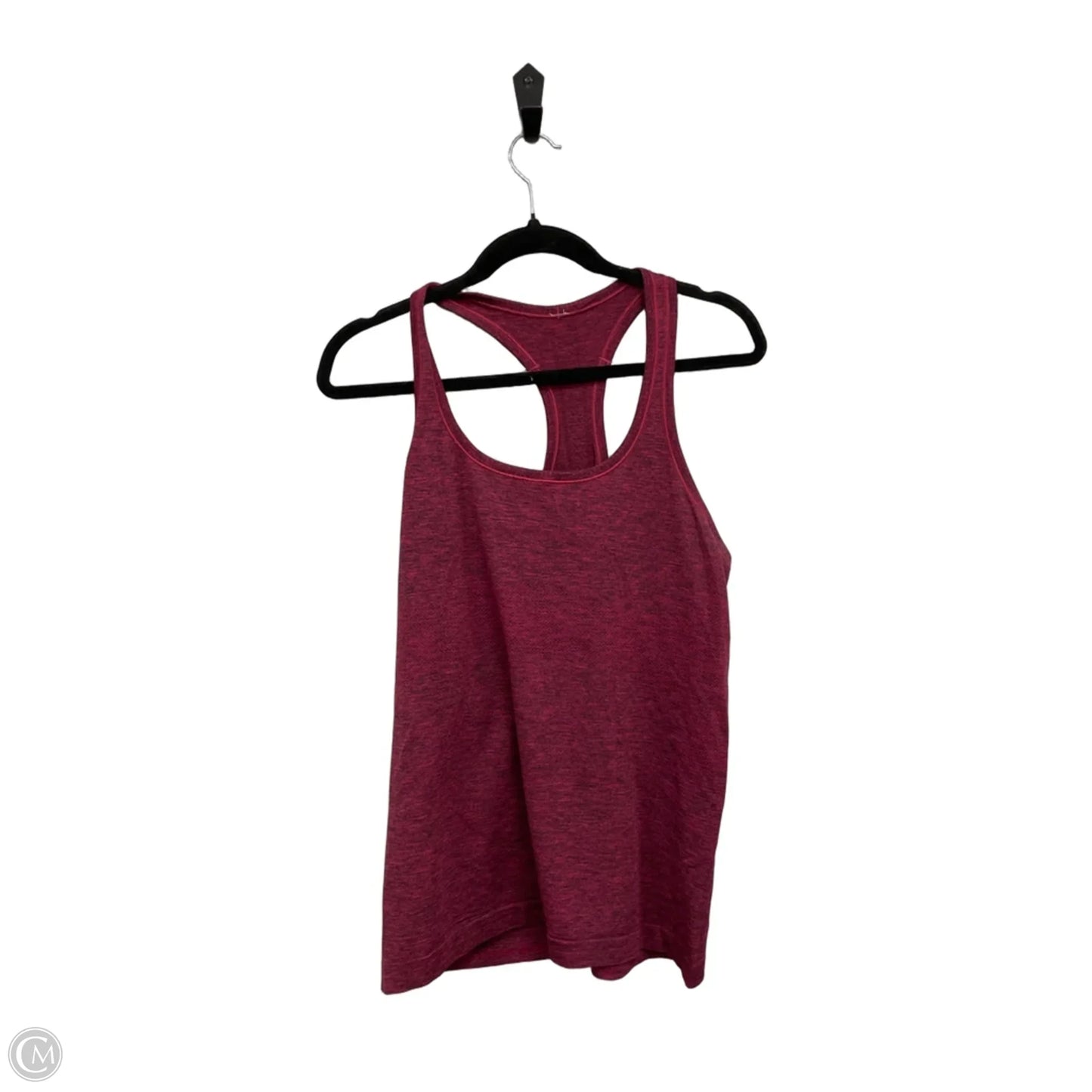 Athletic Tank Top By Lululemon In Black & Red, Size: 12