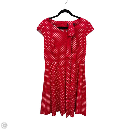 Dress Casual Short By Clothes Mentor In Red & White, Size: Xl